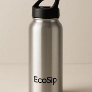 Eco Sip | 1L Hydra Bolt Matte Blue Stainless Steel  | 24 Hours Hot and Cold | Bottle for Office & Gym |